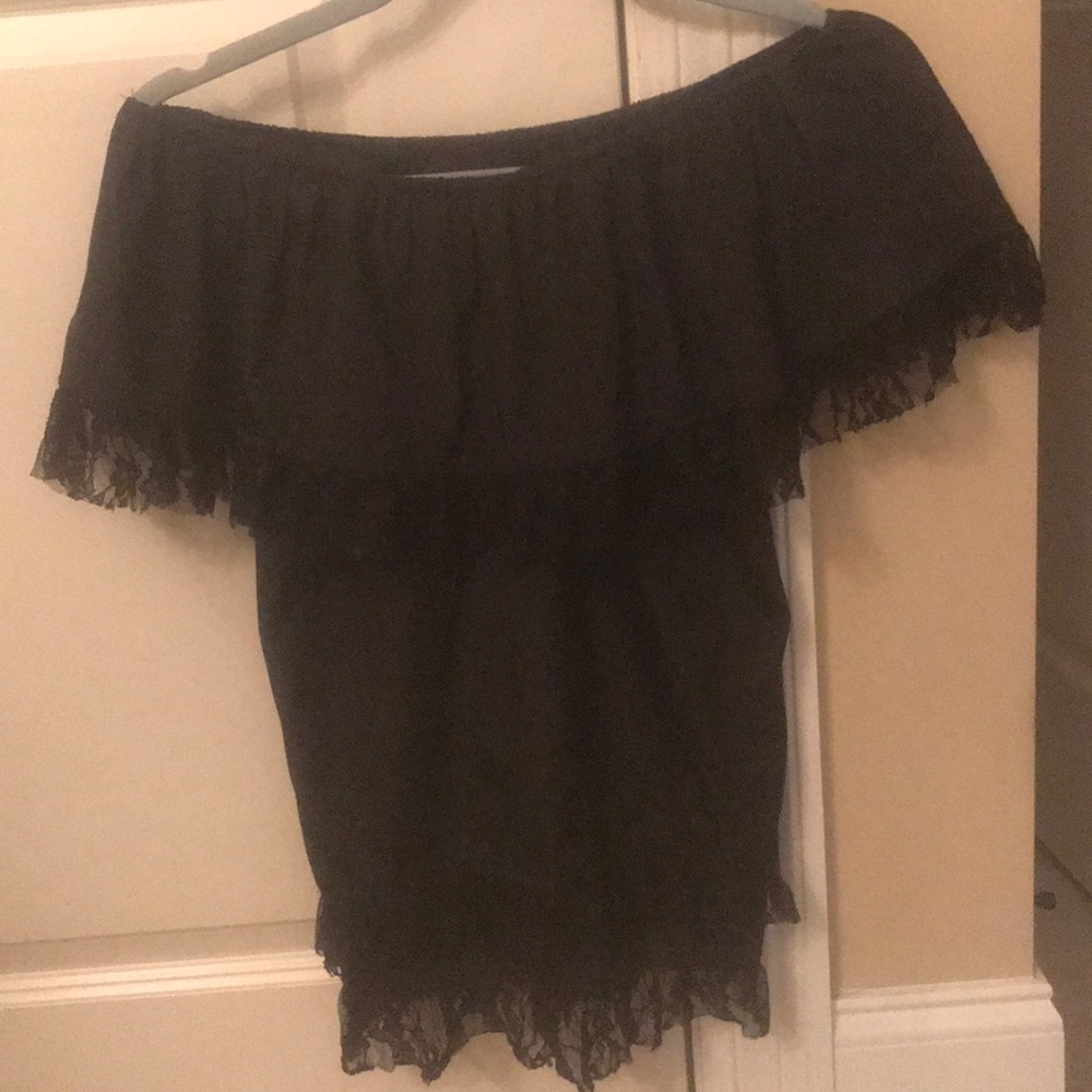 Umgee black off the shoulder top